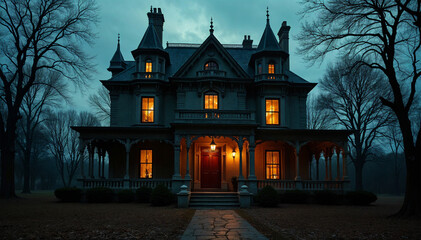 Shadows and Mystery Behind the Mansion Walls