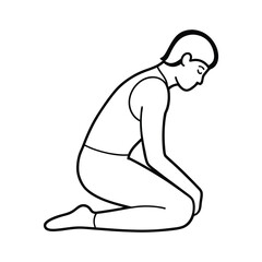 cartoon character of girl vector