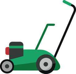 green tractor isolated on white