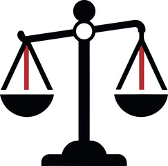 scales of justice and money