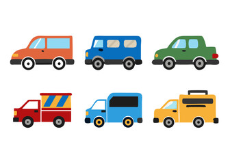 Fototapeta premium set of transport flat icons
