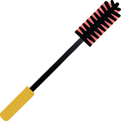black mascara brush