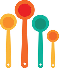 vector illustration of an orange and yellow colored pencils
