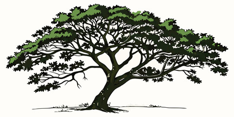 tree silhouette vector