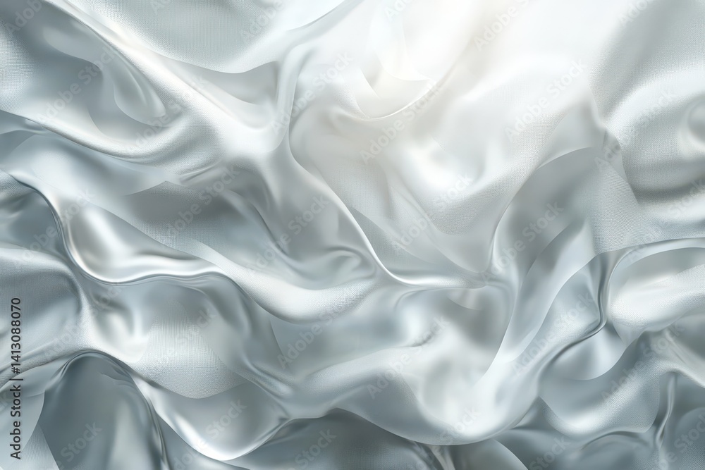 Leinwandbilder abstract grey background with lens flares and waves creating a tranquil visual atmosphere, abstract 
