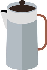 coffee pot on white background