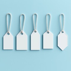 Blank Price Tags and Labels for E-commerce and Crafting: White Tags, Customizable Designs & Stationery Supplies