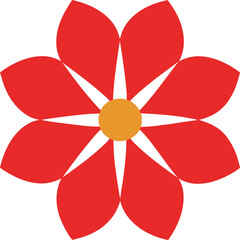 red and yellow flower