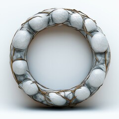 <Modern Handmade Wreath: Elegant, Decorative & Nature-Inspired Home Decor for Contemporary Interior Design>