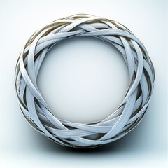 3D Minimalist Abstract Pattern Design: Modern Circular Shapes and Textures for Elegant Visual Art and Decor
