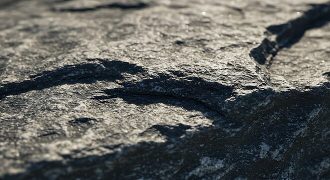 Black white dark gray stone rock granite background. Mountain surface texture