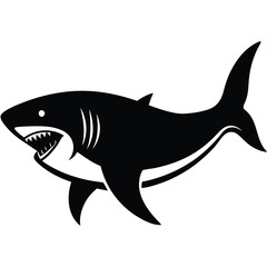 shark silhouettes vector