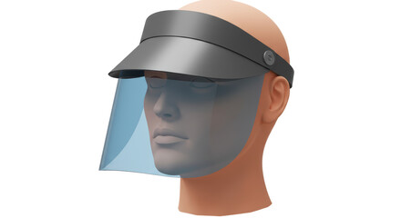 Isolated Visor Mannequin