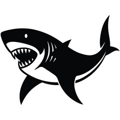 Fototapeta premium shark silhouettes vector