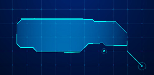 Futuristic callouts titles information vector illustration