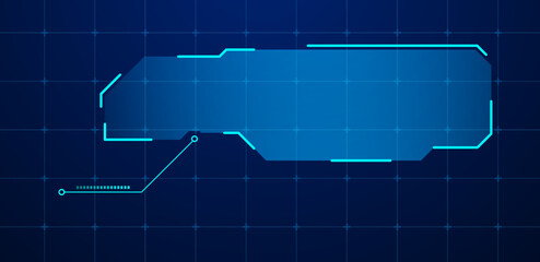 Futuristic callouts titles information vector illustration