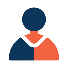 icon of a man in a blue shirt