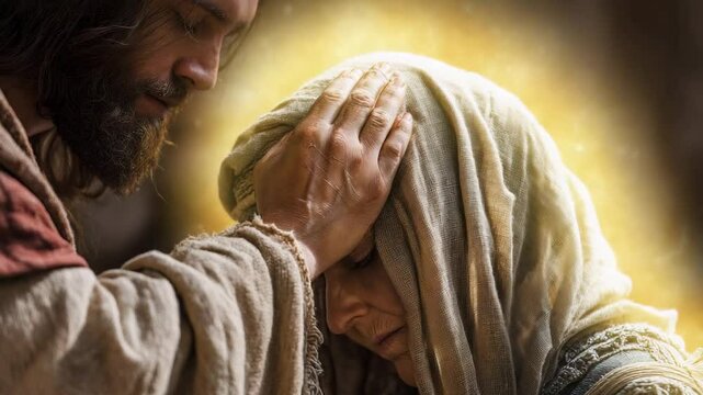 Jesus blesses, forgives, and heals. The miracles of Christ.