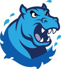 illustration of a hippopotamus