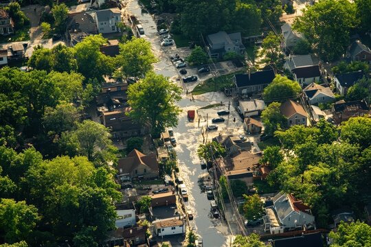 Aerial view of Millbrook NY showcasing the vibrant community and lush greenery in a small town setting, Millbrook NY small town aerial