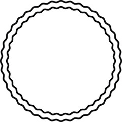 Circle clip art design on plain white transparent isolated background for card, shirt, hoodie, sweatshirt, apparel, tag, mug, icon, poster or badge