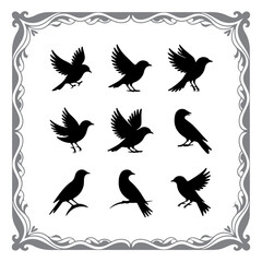 Clean Vector Birds – Silhouette Style