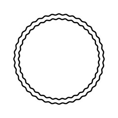 Circle clip art design on plain white transparent isolated background for card, shirt, hoodie, sweatshirt, apparel, tag, mug, icon, poster or badge