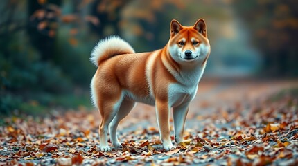 Poetry of a Shiba Inu in the Garden
