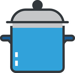 cooking pot vector illustration