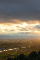 Sunrise Over Scenic Landscape