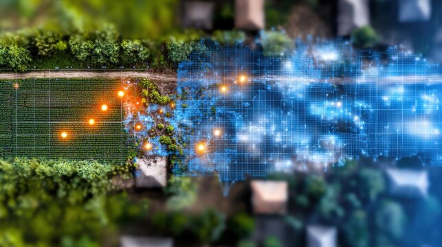 Innovative data mapping techniques agricultural field aerial view digital transformation critical analysis
