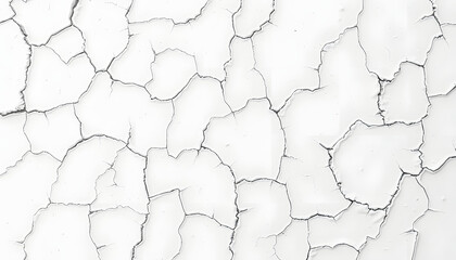 Obraz premium Cracked flaking white paint, background texture, crayon drawing. with white shades