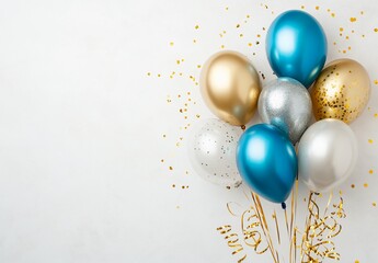 Colorful balloons celebrating a special occasion indoor setting party decoration festive atmosphere close-up view joyful celebration