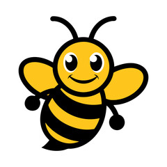 Happy Bee Vector Art