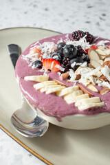 A view of an acai bowl.