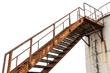 old wooden staircase