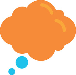 abstract colorful speech bubble