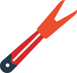 vector illustration of a red pencil