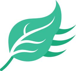 vector illustration of green leaf