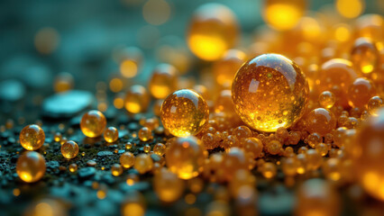 Intricate close-up of THC crystals with a soft focus background.