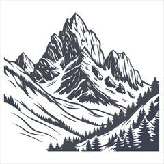 Obraz premium vector illustration of a forest