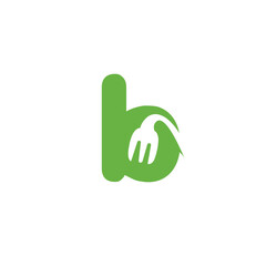 Logo b Food fork Symbols