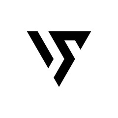 Fototapeta premium letter V logo