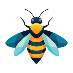 colorful bee cartoon character