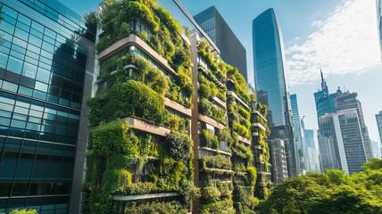 Eco-friendly futuristic building