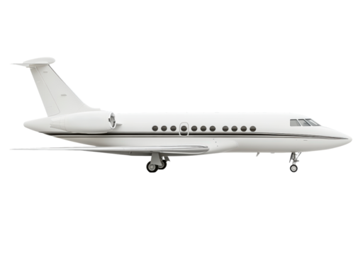 Modern passenger airplane, PNG
