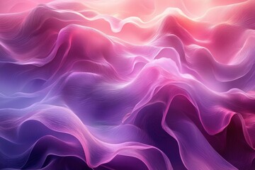 Obraz premium Abstract wavy gradient lines with vibrant purple and pink hues