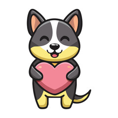 dog vector illustration. Emotions & Expressions Dogs
