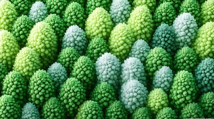 Lush green textured landscape