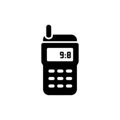 Minimal 90s Black Beeper Text Display Icon